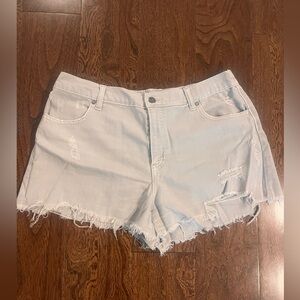 Aerie Daydream Denim Short, gray color, size L
